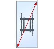 Picture of B-Tech SYSTEM X - XL Portrait Wall Mount For Ultrawide Displays