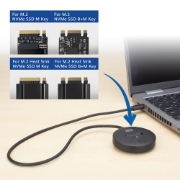 Picture of ACT M.2 NVMe/PCIe SSD docking station, USB-C 3.2 Gen2