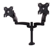 Picture of B-Tech Full Motion Twin Flat Screen Desk Mount with Double Arms