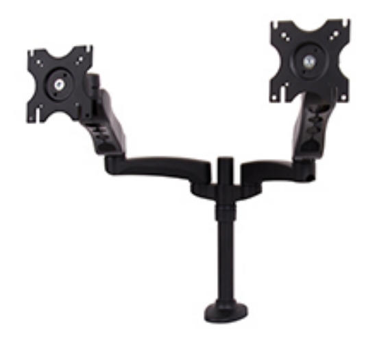 Picture of B-Tech Full Motion Twin Flat Screen Desk Mount with Double Arms