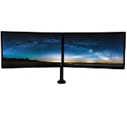 Picture of B-Tech Full Motion Twin Flat Screen Desk Mount with Double Arms