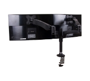 Picture of B-Tech Full Motion Twin Flat Screen Desk Mount with Double Arms