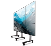 Picture of B-Tech SYSTEM X - 3 x 3 Universal Mobile Videowall Mounting System with Micro-Adjustment for 46-55" screens