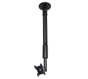 Picture of B-Tech Flat Screen Ceiling / Desk Mount with Tilt & Swivel (VESA 100) - 1m Ø50mm Pole