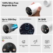 Picture of TP-Link Tapo C425 Bullet IP security camera Outdoor 2560 x 1440 pixels Ceiling/wall