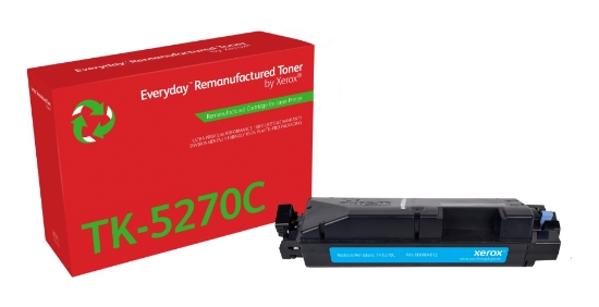 Picture of Everyday Remanufactured Everyday™ Cyan Remanufactured Toner by Xerox compatible with Kyocera TK-5270C, Standard capacity