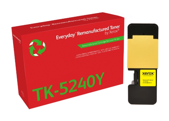 Picture of Everyday Remanufactured Everyday™ Yellow Remanufactured Toner by Xerox compatible with Kyocera TK-5240Y, Standard capacity