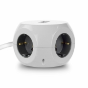 Picture of ACT AC2420 power extension 1.5 m 3 AC outlet(s) Indoor White