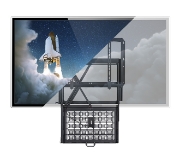 Picture of B-Tech Flat Screen Wall Mount With Pull-down AV Storage Tray (VESA 600 x 400)