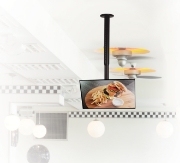Picture of B-Tech Telescopic Universal Flat Screen Ceiling Mount with Tilt (VESA 200 x 200) - 0.6m to 1m Ø50mm Pole