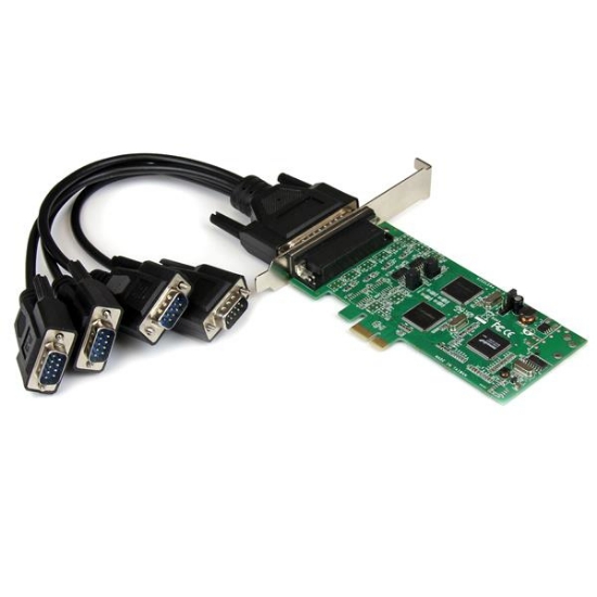Picture of StarTech.com 4 Port PCI Express PCIe Serial Combo Card - 2 x RS232 2 x RS422 / RS485