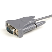Picture of StarTech.com 3ft (91cm) 1-Port USB to Serial Cable, DB9/DB25 RS232 to USB Converter, Prolific, USB to Serial Adapter