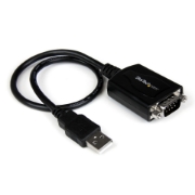 Picture of StarTech.com 1 ft USB to RS232 Serial DB9 Adapter Cable with COM Retention