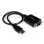 Afbeeldingen van StarTech.com Korte USB naar RS232 Seriële DB9 Adapterkabel met COM-behoud