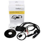 Picture of StarTech.com 2 Port USB HDMI Cable KVM Switch with Audio and Remote Switch – USB Powered