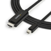 Picture of StarTech.com 10ft (3m) Mini DisplayPort to HDMI Cable - 4K 30Hz Video - mDP to HDMI Adapter Cable - Mini DP or Thunderbolt 1/2 Mac/PC to HDMI Monitor/Display - mDP to HDMI Converter Cord