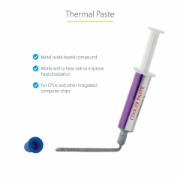 Picture of StarTech.com Thermal Paste, Metal Oxide Compound, Re-sealable Syringe (1.5g), CPU Heat Sink Thermal Grease Paste