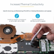 Picture of StarTech.com Thermal Paste, Metal Oxide Compound, Re-sealable Syringe (1.5g), CPU Heat Sink Thermal Grease Paste