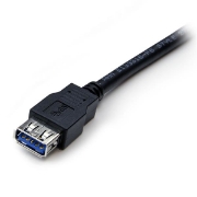 Picture of StarTech.com 2m Black SuperSpeed USB 3.0 Extension Cable A to A - M/F
