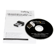 Picture of StarTech.com USB 150Mbps Mini Wireless N Network Adapter - 802.11n/g 1T1R USB WiFi Adapter - White