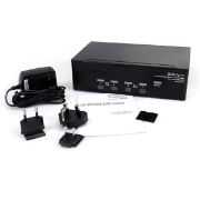 Picture of StarTech.com 4 Port DVI VGA Dual Monitor KVM Switch USB with Audio & USB 2.0 Hub