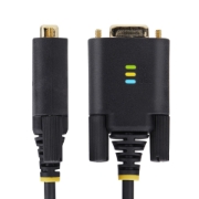 Picture of StarTech.com 3ft (1m) USB to Serial Adapter Cable, COM Retention, Interchangeable Screws/Nuts, USB-A to DB9 RS232, FTDI IC, ESD Protection, Windows/macOS/Linux
