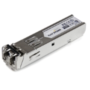 Picture of StarTech.com MSA Uncoded SFP Module - 1000BASE-SX - 1GbE Multi Mode Fiber (MMF) Optic Transceiver - 1GE Gigabit Ethernet SFP - LC 550m - 850nm - DDM
