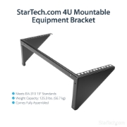 Picture of StarTech.com 4U 19in Steel Vertical Wall Mount Equipment Rack Bracket