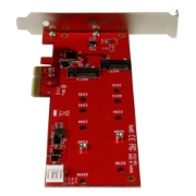 Picture of StarTech.com 2x M.2 SATA SSD Controller Card - PCIe