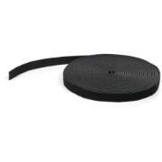 Picture of StarTech.com 50ft Hook and Loop Roll - Cut-to-Size Reusable Cable Ties - Bulk Industrial Wire Fastener Tape /Adjustable Fabric Wraps Black / Resuable Self Gripping Cable Management Straps