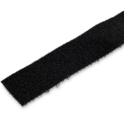 Picture of StarTech.com 50ft Hook and Loop Roll - Cut-to-Size Reusable Cable Ties - Bulk Industrial Wire Fastener Tape /Adjustable Fabric Wraps Black / Resuable Self Gripping Cable Management Straps