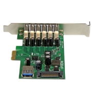Picture of StarTech.com 7-Port PCI Express USB 3.0 Card - Standard and Low-Profile Design