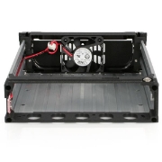Picture of StarTech.com Black Aluminum 5.25in Rugged SATA Hard Drive Mobile Rack Drawer
