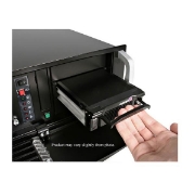 Picture of StarTech.com Black Aluminum 5.25in Rugged SATA Hard Drive Mobile Rack Drawer