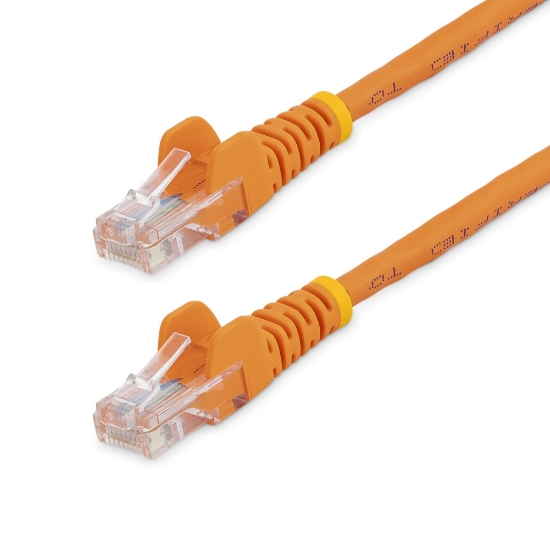 Picture of StarTech.com Cat5e Ethernet Patch Cable with Snagless RJ45 Connectors - 0.5 m, Orange
