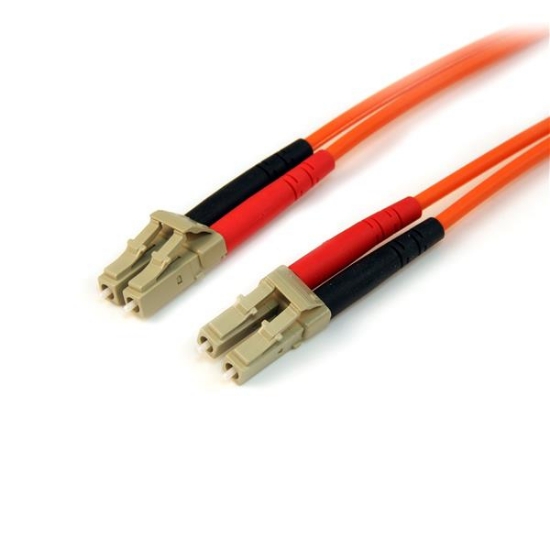 Picture of StarTech.com 10m Fiber Optic Cable - Multimode Duplex 50/125 - LSZH Fiber Jumper Cord - LC/LC