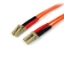 Picture of StarTech.com 10m Fiber Optic Cable - Multimode Duplex 50/125 - LSZH Fiber Jumper Cord - LC/LC
