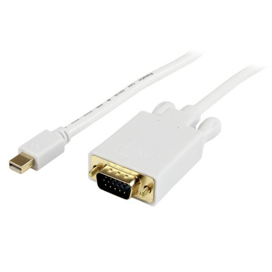 Picture of StarTech.com 10 ft Mini DisplayPort to VGA Adapter Converter Cable – mDP to VGA 1920x1200 - White