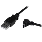 Picture of StarTech.com 2m Mini USB Cable - A to Down Angle Mini B