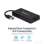 Picture of StarTech.com USB 3.0 to DisplayPort Adapter - DisplayLink Certified - 4K 30Hz