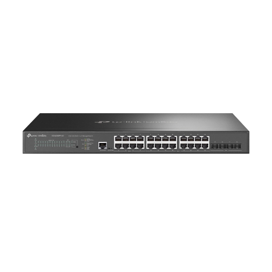 Picture of TP-Link Omada 24-Port 2.5GBASE-T and 4-Port 10GE SFP+ L2+ Managed Switch with 16-Port PoE+ & 8-Port PoE++