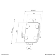 Picture of Neomounts WL15-625WH1 Tablet wall mount 7.9-11" - lockable - universal