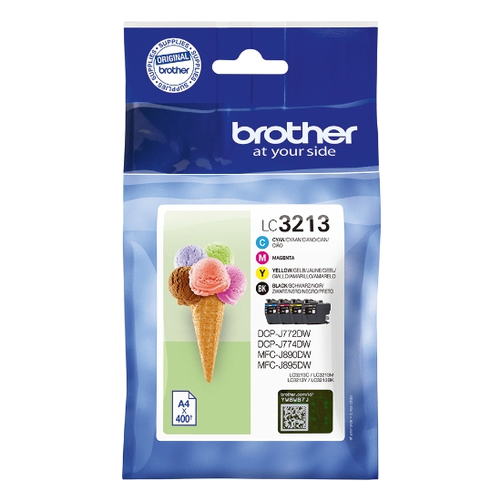 Picture of Brother LC3213VAL ink cartridge 4 pc(s) Original Black, Cyan, Magenta, Yellow