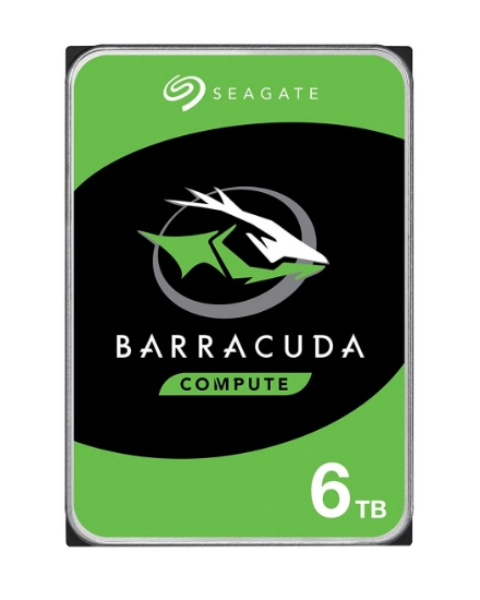 Picture of Seagate Barracuda 6TB internal hard drive 5400 RPM 256 MB 3.5" Serial ATA III