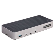 Picture of StarTech.com USB-C Triple Monitor Docking Station - HDMI/DP Triple 4k USB-C Dock - 5x USB Hub - GbE - 100W PD - Universal Multi Monitor Docking Station - Thunderbolt 3/4 Compatible