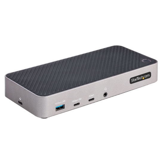 Picture of StarTech.com USB-C Triple Monitor Docking Station - HDMI/DP Triple 4k USB-C Dock - 5x USB Hub - GbE - 100W PD - Universal Multi Monitor Docking Station - Thunderbolt 3/4 Compatible