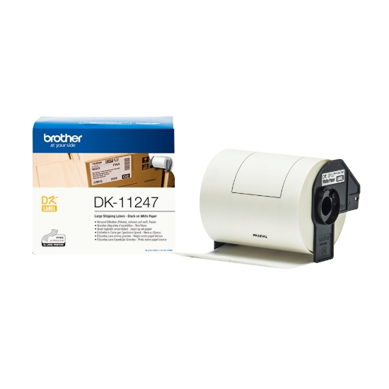 Picture of Brother DK-11247 label-making tape Black on white