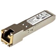 Picture of StarTech.com HP JD089B Compatible SFP Transceiver Module - 10/100/1000BASE-TX~HPE JD089B Compatible SFP Module - 1000BASE-T - SFP to RJ45 Cat6/Cat5e - 1GE Gigabit Ethernet SFP - RJ-45 100m - HPE 5820AF, 12500, 5500