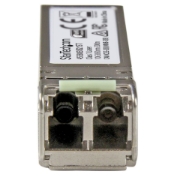 Picture of StarTech.com 10 Gigabit Fiber SFP+ Transceiver Module - HP 455883-B21 Compatible - MM LC with DDM - 300 m~HPE 455883-B21 Compatible SFP+ Module - 10GBASE-SR - 10GbE Multi Mode Fiber Optic Transceiver - 10GE Gigabit Ethernet SFP+ - LC 300m - 850nm - DDM HPE 6120XG, 6120G, Flex Fabric