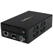 Picture of StarTech.com 10 Gigabit Ethernet Copper-to-Fiber Media Converter - Open SFP+ - Managed